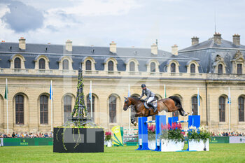 2021-07-11 - Philipp Weishaupt of Germany riding Coby 8 during the Rolex Grand Prix Table A against the clock 1m60 with jump off, of the Masters Chantilly 2021, FEI equestrian event, Jumping CSI5 on July 11, 2021 at Chateau de Chantilly in Chantilly, France - Photo Victor Joly / DPPI - MASTERS CHANTILLY 2021, FEI EQUESTRIAN EVENT, JUMPING CSI5 - INTERNATIONALS - EQUESTRIAN
