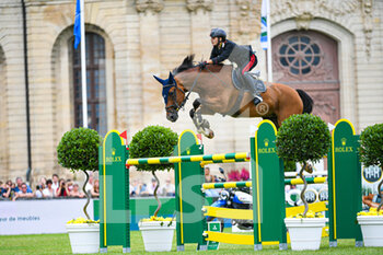 2021-07-11 - Filippo Marco Bologni of Italy riding Quilazio during the Rolex Grand Prix Table A against the clock 1m60 with jump off, of the Masters Chantilly 2021, FEI equestrian event, Jumping CSI5 on July 11, 2021 at Chateau de Chantilly in Chantilly, France - Photo Victor Joly / DPPI - MASTERS CHANTILLY 2021, FEI EQUESTRIAN EVENT, JUMPING CSI5 - INTERNATIONALS - EQUESTRIAN
