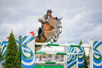 2021-07-11 - Luiz Felipe Cortizo Goncalves De Azevedo Filho of Brazil riding Hermes van de Vrombautshoeve during the Rolex Grand Prix Table A against the clock 1m60 with jump off, of the Masters Chantilly 2021, FEI equestrian event, Jumping CSI5 on July 1, 2021 at Chateau de Chantilly in Chantilly, France - Photo Victor Joly / DPPI - MASTERS CHANTILLY 2021, FEI EQUESTRIAN EVENT, JUMPING CSI5 - INTERNATIONALS - EQUESTRIAN