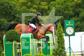 2021-07-11 - Benoit Cernin of France riding Uitlanders du Ter during the Rolex Grand Prix Table A against the clock 1m60 with jump off, of the Masters Chantilly 2021, FEI equestrian event, Jumping CSI5 on July 11, 2021 at Chateau de Chantilly in Chantilly, France - Photo Victor Joly / DPPI - MASTERS CHANTILLY 2021, FEI EQUESTRIAN EVENT, JUMPING CSI5 - INTERNATIONALS - EQUESTRIAN