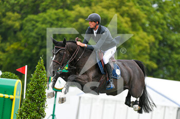 2021-07-11 - Alexis Deroubaix of France riding Kitona de Muze during the Rolex Grand Prix Table A against the clock 1m60 with jump off, of the Masters Chantilly 2021, FEI equestrian event, Jumping CSI5 on July 11, 2021 at Chateau de Chantilly in Chantilly, France - Photo Victor Joly / DPPI - MASTERS CHANTILLY 2021, FEI EQUESTRIAN EVENT, JUMPING CSI5 - INTERNATIONALS - EQUESTRIAN