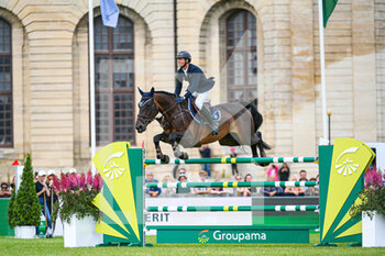 2021-07-11 - Julien Gonin of France riding Valou du Lys during the Rolex Grand Prix Table A against the clock 1m60 with jump off, of the Masters Chantilly 2021, FEI equestrian event, Jumping CSI5 on July 11, 2021 at Chateau de Chantilly in Chantilly, France - Photo Victor Joly / DPPI - MASTERS CHANTILLY 2021, FEI EQUESTRIAN EVENT, JUMPING CSI5 - INTERNATIONALS - EQUESTRIAN