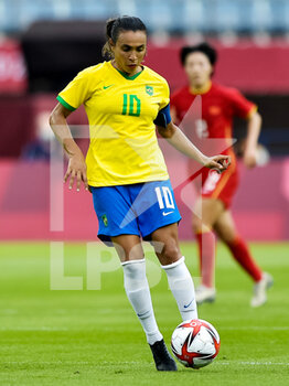 2021-07-21 - Marta of Brazil during the Olympic Games Tokyo 2020, Football Women's First Round, Group F, between China and Brazil on July 21, 2021 at Miyagi Stadium in Rifu, Japan - Photo Pablo Morano / Orange Pictures / DPPI - OLYMPIC GAMES TOKYO 2020, JULY 21, 2021 - OLYMPIC GAMES TOKYO 2020 - OLYMPIC GAMES