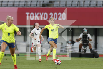 2021-07-21 - ROLFO Fridolina (SWE) during the Olympic Games Tokyo 2020, Football Women's First Round, Group G, between USA and Sweden on July 21, 2021 at Tokyo Stadium in Tokyo, Japan - Photo Yuya Nagase / Photo Kishimoto / DPPI - OLYMPIC GAMES TOKYO 2020, JULY 21, 2021 - OLYMPIC GAMES TOKYO 2020 - OLYMPIC GAMES