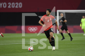 2021-07-22 - Ahmed HEGAZY (EGY) during the Olympic Games Tokyo 2020, Football Men's First Round Group C, between Egypt and Spain on July 22, 2021 at Sapporo Dome in Sapporo, Japan - Photo Photo Kishimoto / DPPI - OLYMPIC GAMES TOKYO 2020, JULY 22, 2021 - OLYMPIC GAMES TOKYO 2020 - OLYMPIC GAMES