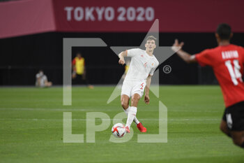 2021-07-22 - Pau TORRES (ESP) during the Olympic Games Tokyo 2020, Football Men's First Round Group C, between Egypt and Spain on July 22, 2021 at Sapporo Dome in Sapporo, Japan - Photo Photo Kishimoto / DPPI - OLYMPIC GAMES TOKYO 2020, JULY 22, 2021 - OLYMPIC GAMES TOKYO 2020 - OLYMPIC GAMES
