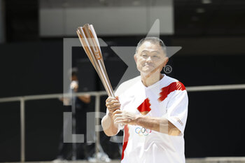 2021-07-23 - Yasuhiro YAMASHITA (JOC President) during the Olympic Games Tokyo 2020, Torch Relay Arrive Ceremony on July 23, 2021 at Metropolitan Citizens Square in Tokyo, Japan - Photo Photo Kishimoto / DPPI - OLYMPIC GAMES TOKYO 2020, JULY 23, 2021 - OLYMPIC GAMES TOKYO 2020 - OLYMPIC GAMES