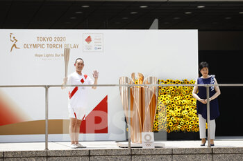 2021-07-23 - Kankuro NAKAMURA during the Olympic Games Tokyo 2020, Torch Relay Arrive Ceremony on July 23, 2021 at Metropolitan Citizens Square in Tokyo, Japan - Photo Photo Kishimoto / DPPI - OLYMPIC GAMES TOKYO 2020, JULY 23, 2021 - OLYMPIC GAMES TOKYO 2020 - OLYMPIC GAMES