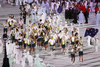 2021-07-23 - Team Australia during the Olympic Games Tokyo 2020, Opening Ceremony on July 23, 2021 at Olympic Stadium in Tokyo, Japan - Photo Photo Kishimoto / DPPI - OLYMPIC GAMES TOKYO 2020, JULY 23, 2021 - OLYMPIC GAMES TOKYO 2020 - OLYMPIC GAMES