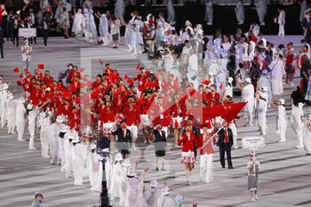 2021-07-23 - Team China during the Olympic Games Tokyo 2020, Opening Ceremony on July 23, 2021 at Olympic Stadium in Tokyo, Japan - Photo Photo Kishimoto / DPPI - OLYMPIC GAMES TOKYO 2020, JULY 23, 2021 - OLYMPIC GAMES TOKYO 2020 - OLYMPIC GAMES