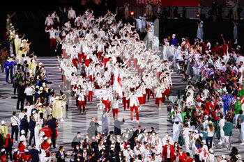 2021-07-23 - Team Japan during the Olympic Games Tokyo 2020, Opening Ceremony on July 23, 2021 at Olympic Stadium in Tokyo, Japan - Photo Photo Kishimoto / DPPI - OLYMPIC GAMES TOKYO 2020, JULY 23, 2021 - OLYMPIC GAMES TOKYO 2020 - OLYMPIC GAMES