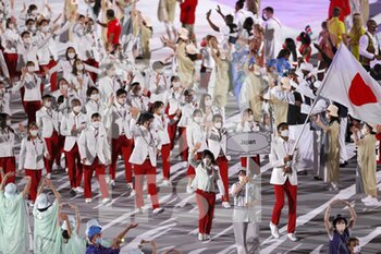 2021-07-23 - Team Japan during the Olympic Games Tokyo 2020, Opening Ceremony on July 23, 2021 at Olympic Stadium in Tokyo, Japan - Photo Photo Kishimoto / DPPI - OLYMPIC GAMES TOKYO 2020, JULY 23, 2021 - OLYMPIC GAMES TOKYO 2020 - OLYMPIC GAMES