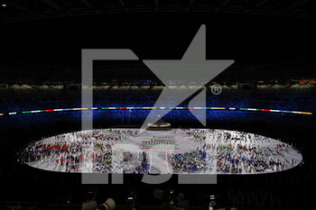 2021-07-23 - Ambiance, illustration during the Olympic Games Tokyo 2020, Opening Ceremony on July 23, 2021 at Olympic Stadium in Tokyo, Japan - Photo Yuya Nagase / Photo Kishimoto / DPPI - OLYMPIC GAMES TOKYO 2020, JULY 23, 2021 - OLYMPIC GAMES TOKYO 2020 - OLYMPIC GAMES