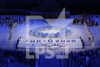 2021-07-23 - Ambiance, illustration during the Olympic Games Tokyo 2020, Opening Ceremony on July 23, 2021 at Olympic Stadium in Tokyo, Japan - Photo Yuya Nagase / Photo Kishimoto / DPPI - OLYMPIC GAMES TOKYO 2020, JULY 23, 2021 - OLYMPIC GAMES TOKYO 2020 - OLYMPIC GAMES