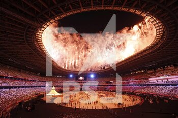 2021-07-23 - Ambiance, illustration during the Olympic Games Tokyo 2020, Opening Ceremony on July 23, 2021 at Olympic Stadium in Tokyo, Japan - Photo Photo Kishimoto / DPPI - OLYMPIC GAMES TOKYO 2020, JULY 23, 2021 - OLYMPIC GAMES TOKYO 2020 - OLYMPIC GAMES
