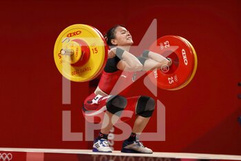 2021-07-24 - Windy Cantika AISAH (INA) 3rd during the Olympic Games Tokyo 2020, Weightlifting Women's 49 kg Group A Final on July 24, 2021 at Tokyo International Forum in Tokyo, Japan - Photo Photo Kishimoto / DPPI - OLYMPIC GAMES TOKYO 2020, JULY 24, 2021 - OLYMPIC GAMES TOKYO 2020 - OLYMPIC GAMES