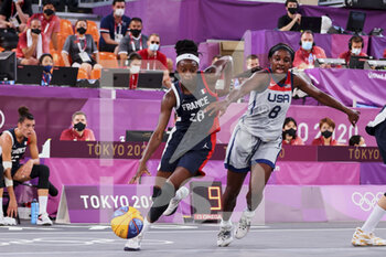 2021-07-24 - Mamignan TOURE (28) of France during the Olympic Games Tokyo 2020, USA-FRANCE on July 24, 2021 at Aomi Urban Sports Park in Tokyo, Japan - Photo Ann-Dee Lamour / CDP MEDIA / DPPI - OLYMPIC GAMES TOKYO 2020, JULY 24, 2021 - OLYMPIC GAMES TOKYO 2020 - OLYMPIC GAMES