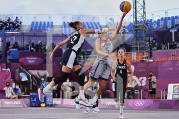 2021-07-24 - Kelsey PLUM (5) of USA during the Olympic Games Tokyo 2020, USA-FRANCE on July 24, 2021 at Aomi Urban Sports Park in Tokyo, Japan - Photo Ann-Dee Lamour / CDP MEDIA / DPPI - OLYMPIC GAMES TOKYO 2020, JULY 24, 2021 - OLYMPIC GAMES TOKYO 2020 - OLYMPIC GAMES