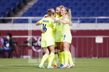2021-07-24 - Fridolina ROLFO (SWE) celebrates her goal during the Olympic Games Tokyo 2020, Football Women's First Round Group G, between Sweden and Australia on July 24, 2021 at Saitama Stadium in Saitama, Japan - Photo Photo Kishimoto / DPPI - OLYMPIC GAMES TOKYO 2020, JULY 24, 2021 - OLYMPIC GAMES TOKYO 2020 - OLYMPIC GAMES