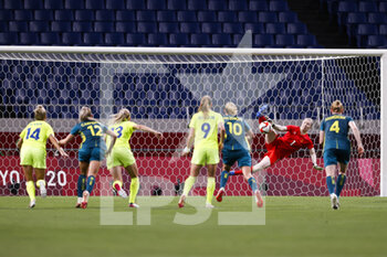 2021-07-24 - Hedvig LINDAHL (SWE) during the Olympic Games Tokyo 2020, Football Women's First Round Group G, between Sweden and Australia on July 24, 2021 at Saitama Stadium in Saitama, Japan - Photo Photo Kishimoto / DPPI - OLYMPIC GAMES TOKYO 2020, JULY 24, 2021 - OLYMPIC GAMES TOKYO 2020 - OLYMPIC GAMES
