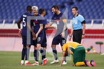 2021-07-25 - Andre-Pierre GIGNAC (FRA) celebrates after the Olympic Games Tokyo 2020, Football Men's First Round Group A between France and South Africa on July 25, 2021 at Saitama Stadium in Saitama, Japan - Photo Photo Kishimoto / DPPI - OLYMPIC GAMES TOKYO 2020, JULY 25, 2021 - OLYMPIC GAMES TOKYO 2020 - OLYMPIC GAMES