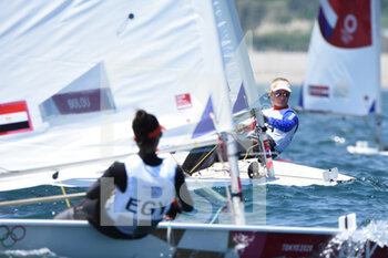 2021-07-25 - Marie Bolou (FRA) competes on Women's One Person Dinghy - Laser Radial heats during the Olympic Games Tokyo 2020, Sailing, on July 25, 2021 at Enoshima Yacht Harbour in Enoshima, Japan - Photo Yoann Cambefort / Marti Media / DPPI - OLYMPIC GAMES TOKYO 2020, JULY 25, 2021 - OLYMPIC GAMES TOKYO 2020 - OLYMPIC GAMES