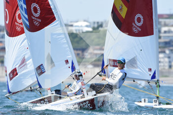 2021-07-25 - Heats of Women's One Person Dinghy - Laser Radial during the Olympic Games Tokyo 2020, Sailing, on July 25, 2021 at Enoshima Yacht Harbour in Enoshima, Japan - Photo Yoann Cambefort / Marti Media / DPPI - OLYMPIC GAMES TOKYO 2020, JULY 25, 2021 - OLYMPIC GAMES TOKYO 2020 - OLYMPIC GAMES