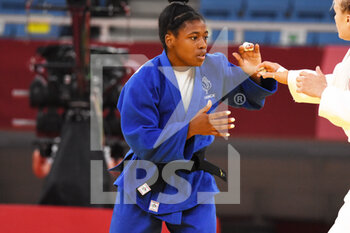 2021-07-26 - Sarah-Leonie Cysique (FRA) wins against Jessica Klimkait (CAN) in women's -57kg semi-final during the Olympic Games Tokyo 2020, judo, on July 26, 2021 at Nippon Budokan, in Tokyo, Japan - Photo Yoann Cambefort / Marti Media / DPPI - OLYMPIC GAMES TOKYO 2020, JULY 26, 2021 - OLYMPIC GAMES TOKYO 2020 - OLYMPIC GAMES