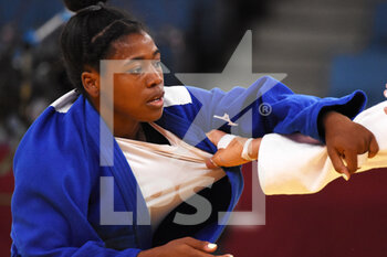 2021-07-26 - Sarah-Leonie Cysique (FRA) wins against Jessica Klimkait (CAN) in women's -57kg semi-final during the Olympic Games Tokyo 2020, judo, on July 26, 2021 at Nippon Budokan, in Tokyo, Japan - Photo Yoann Cambefort / Marti Media / DPPI - OLYMPIC GAMES TOKYO 2020, JULY 26, 2021 - OLYMPIC GAMES TOKYO 2020 - OLYMPIC GAMES
