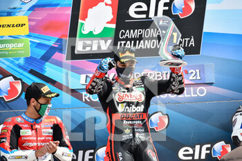 2021-04-18 - Il vincitore 51 Michele Pirro - Barni Racing Team - ROUND 1 DEL CIV, CAMPIONATO ITALIANO VELOCITà 2021 - SUPERBIKE - CIV - ITALIAN SPEED CHAMPIONSHIP - MOTORS
