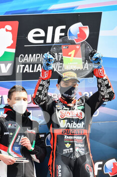 2021-04-18 - Il vincitore 51 Michele Pirro - Barni Racing Team - ROUND 1 DEL CIV, CAMPIONATO ITALIANO VELOCITà 2021 - SUPERBIKE - CIV - ITALIAN SPEED CHAMPIONSHIP - MOTORS