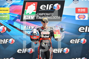 2021-04-18 - 51 Michele Pirro - Barni Racing Team sul podio - ROUND 1 DEL CIV, CAMPIONATO ITALIANO VELOCITà 2021 - SUPERBIKE - CIV - ITALIAN SPEED CHAMPIONSHIP - MOTORS