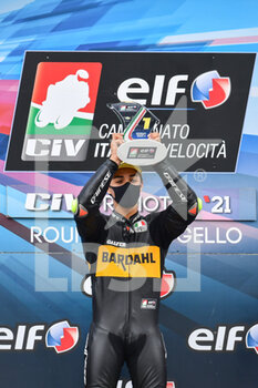 2021-04-18 - il vincitore Elia Bartolini - Team Bardhal VR46 Riders Academy - ROUND 1 DEL CIV, CAMPIONATO ITALIANO VELOCITà 2021 - MOTO3 - CIV - ITALIAN SPEED CHAMPIONSHIP - MOTORS