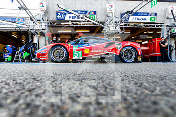 2020-09-16 - 51 Calado James (gbr), Pier Guidi Alessandro (ita), Serra Daniel (bra), AF Corse, Ferrari 488 GTE Evo, action during the scrutineering of the 2020 24 Hours of Le Mans, 7th round of the 2019...20 FIA World Endurance Championship on the Circuit des 24 Heures du Mans, from September 16 to 20, 2020 in Le Mans, France - Photo Fr.d.ric Le Floc...h / DPPI - 24 HOURS OF LE MANS 2020 - ENDURANCE - MOTORS