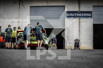 2020-09-16 - Team Aston Martin Racing, Aston Martin Vantage AMR during the scrutineering of the 2020 24 Hours of Le Mans, 7th round of the 2019...20 FIA World Endurance Championship on the Circuit des 24 Heures du Mans, from September 16 to 20, 2020 in Le Mans, France - Photo Xavi Bonilla / DPPI - 24 HOURS OF LE MANS 2020 - ENDURANCE - MOTORS