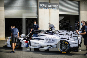 2020-09-16 - Algarve Pro Racing, Oreca 07-Gibson during the scrutineering of the 2020 24 Hours of Le Mans, 7th round of the 2019...20 FIA World Endurance Championship on the Circuit des 24 Heures du Mans, from September 16 to 20, 2020 in Le Mans, France - Photo Xavi Bonilla / DPPI - 24 HOURS OF LE MANS 2020 - ENDURANCE - MOTORS