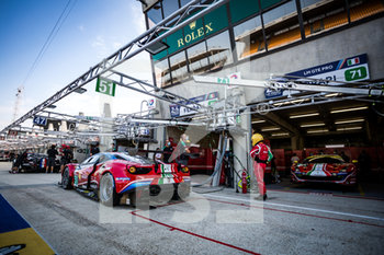 2020-09-16 - 51 Calado James (gbr), Pier Guidi Alessandro (ita), Serra Daniel (bra), AF Corse, Ferrari 488 GTE Evo, ambiance during the scrutineering of the 2020 24 Hours of Le Mans, 7th round of the 2019...20 FIA World Endurance Championship on the Circuit des 24 Heures du Mans, from September 16 to 20, 2020 in Le Mans, France - Photo Thomas Fenetre / DPPI - 24 HOURS OF LE MANS 2020 - ENDURANCE - MOTORS