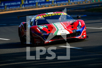 2020-09-17 - 51 Calado James (gbr), Pier Guidi Alessandro (ita), Serra Daniel (bra), AF Corse, Ferrari 488 GTE Evo, action during the free practice sessions of the 2020 24 Hours of Le Mans, 7th round of the 2019-20 FIA World Endurance Championship on the Circuit des 24 Heures du Mans, from September 16 to 20, 2020 in Le Mans, France - Photo Xavi Bonilla / DPPI - 24 HOURS OF LE MANS, 7TH ROUND 2020 - ENDURANCE - MOTORS