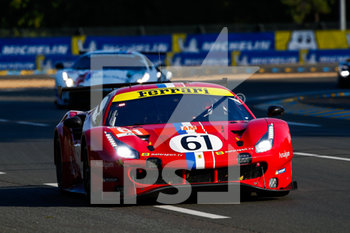 2020-09-17 - 61 Ledogar Come (fra), Negri Jr Oswaldo (bra), Piovanetti Francesco (pr), Luzich Racing, Ferrari 488 GTE Evo, action during the free practice sessions of the 2020 24 Hours of Le Mans, 7th round of the 2019-20 FIA World Endurance Championship on the Circuit des 24 Heures du Mans, from September 16 to 20, 2020 in Le Mans, France - Photo Xavi Bonilla / DPPI - 24 HOURS OF LE MANS, 7TH ROUND 2020 - ENDURANCE - MOTORS
