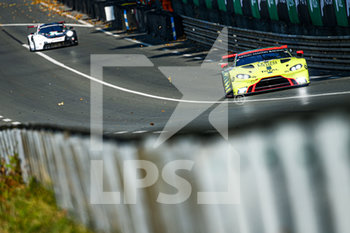 2020-09-17 - 98 Dalla Lana Paul (can), Farfus Augusto (bra), Gunn Ross (gbr), Aston Martin Racing, Aston Martin Vantage AMR, action during the free practice sessions of the 2020 24 Hours of Le Mans, 7th round of the 2019-20 FIA World Endurance Championship on the Circuit des 24 Heures du Mans, from September 16 to 20, 2020 in Le Mans, France - Photo Francois Flamand / DPPI - 24 HOURS OF LE MANS, 7TH ROUND 2020 - ENDURANCE - MOTORS