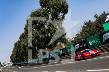 2020-09-17 - 61 Ledogar Come (fra), Negri Jr Oswaldo (bra), Piovanetti Francesco (pr), Luzich Racing, Ferrari 488 GTE Evo, action during the free practice sessions of the 2020 24 Hours of Le Mans, 7th round of the 2019-20 FIA World Endurance Championship on the Circuit des 24 Heures du Mans, from September 16 to 20, 2020 in Le Mans, France - Photo Francois Flamand / DPPI - 24 HOURS OF LE MANS, 7TH ROUND 2020 - ENDURANCE - MOTORS