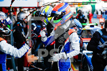 2020-09-18 - 37 Maulini Nicolas (fra), Cauhaupe Edouard (fra), Cool Racing, Ligier JS P320 - Nissan celebrating their pole position during the 2020 Road to Le Mans, 4th round of the 2020 Michelin Le Mans Cup on the Circuit des 24 Heures du Mans, from September 18 to 19, 2020 in Le Mans, France - Photo Xavi Bonilla / DPPI - 24 HOURS OF LE MANS, 7TH ROUND 2020 - PRACTICE SESSION - ENDURANCE - MOTORS