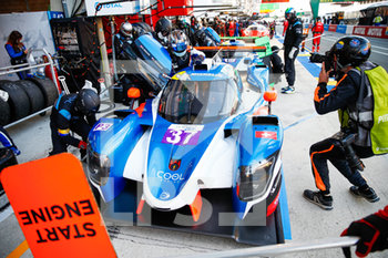 2020-09-18 - 37 Maulini Nicolas (fra), Cauhaupe Edouard (fra), Cool Racing, Ligier JS P320 - Nissan celebrating their pole position during the 2020 Road to Le Mans, 4th round of the 2020 Michelin Le Mans Cup on the Circuit des 24 Heures du Mans, from September 18 to 19, 2020 in Le Mans, France - Photo Xavi Bonilla / DPPI - 24 HOURS OF LE MANS, 7TH ROUND 2020 - PRACTICE SESSION - ENDURANCE - MOTORS
