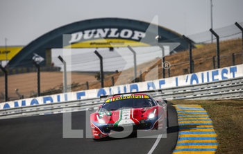 2020-09-18 - 51 Calado James (gbr), Pier Guidi Alessandro (ita), Serra Daniel (bra), AF Corse, Ferrari 488 GTE Evo, action during the qualifying and Hyperpole sessions of the 2020 24 Hours of Le Mans, 7th round of the 2019-20 FIA World Endurance Championship on the Circuit des 24 Heures du Mans, from September 16 to 20, 2020 in Le Mans, France - Photo Thomas Fenetre / DPPI - 24 HOURS OF LE MANS, 7TH ROUND 2020 - PRACTICE SESSION - ENDURANCE - MOTORS