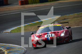 2020-09-18 - 61 Ledogar Come (fra), Negri Jr Oswaldo (bra), Piovanetti Francesco (pr), Luzich Racing, Ferrari 488 GTE Evo, action during the qualifying and Hyperpole sessions of the 2020 24 Hours of Le Mans, 7th round of the 2019-20 FIA World Endurance Championship on the Circuit des 24 Heures du Mans, from September 16 to 20, 2020 in Le Mans, France - Photo Thomas Fenetre / DPPI - 24 HOURS OF LE MANS, 7TH ROUND 2020 - QUALIFYING SESSION - ENDURANCE - MOTORS