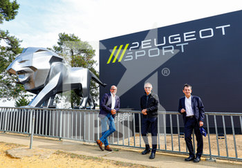 2020-09-18 - Lion Peugeot Sport, MILLE Richard (fra), Pr.sident ot the FIA Endurance Commission, TAVARES Carlos CEO groupe PSA , Fillon Pierre, President of the ACO during the qualifying and Hyperpole sessions of the 2020 24 Hours of Le Mans, 7th round of the 2019-20 FIA World Endurance Championship on the Circuit des 24 Heures du Mans, from September 16 to 20, 2020 in Le Mans, France - Photo Frederic Le Floc'h / DPPI - 24 HOURS OF LE MANS, 7TH ROUND 2020 - QUALIFYING SESSION - ENDURANCE - MOTORS