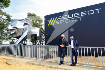 2020-09-18 - Lion Peugeot Sport, TAVARES Carlos CEO groupe PSA , Fillon Pierre, President of the ACO during the qualifying and Hyperpole sessions of the 2020 24 Hours of Le Mans, 7th round of the 2019-20 FIA World Endurance Championship on the Circuit des 24 Heures du Mans, from September 16 to 20, 2020 in Le Mans, France - Photo Frederic Le Floc'h / DPPI - 24 HOURS OF LE MANS, 7TH ROUND 2020 - QUALIFYING SESSION - ENDURANCE - MOTORS