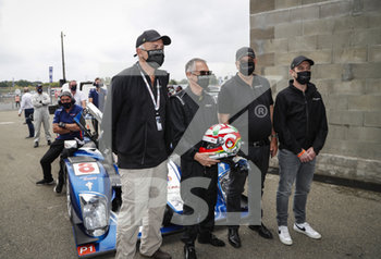 2020-09-19 - Carlos Tavares with Jean Marc Finot and Jean Philippe Imparato, Groupe Peugeot during the 2020 24 Hours of Le Mans, 7th round of the 2019-20 FIA World Endurance Championship on the Circuit des 24 Heures du Mans, from September 16 to 20, 2020 in Le Mans, France - Photo Frederic Le Floc'h / DPPI - 24 HOURS OF LE MANS, 7TH ROUND 2020 - ENDURANCE - MOTORS