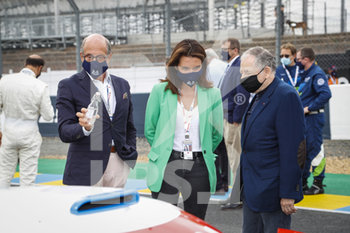 2020-09-19 - Richard Mille, Christelle Morancais, and Jean Todt during the 2020 24 Hours of Le Mans, 7th round of the 2019-20 FIA World Endurance Championship on the Circuit des 24 Heures du Mans, from September 16 to 20, 2020 in Le Mans, France - Photo Frederic Le Floc'h / DPPI - 24 HOURS OF LE MANS, 7TH ROUND 2020 - ENDURANCE - MOTORS