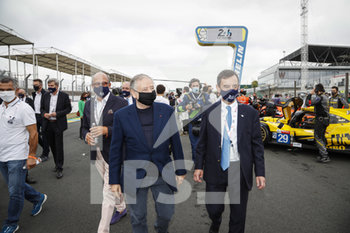 2020-09-19 - Pierre Fillon, Richard Mille and Jean Todt during the 2020 24 Hours of Le Mans, 7th round of the 2019-20 FIA World Endurance Championship on the Circuit des 24 Heures du Mans, from September 16 to 20, 2020 in Le Mans, France - Photo Frederic Le Floc'h / DPPI - 24 HOURS OF LE MANS, 7TH ROUND 2020 - ENDURANCE - MOTORS